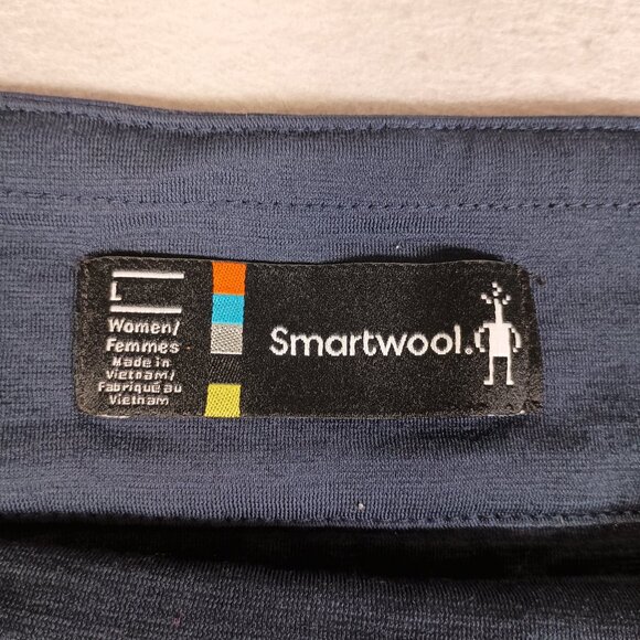 Smartwool Insulated Quilted F21 Wool Blend Winter Pockets Stretch Blue L Skirt - Picture 2 of 12